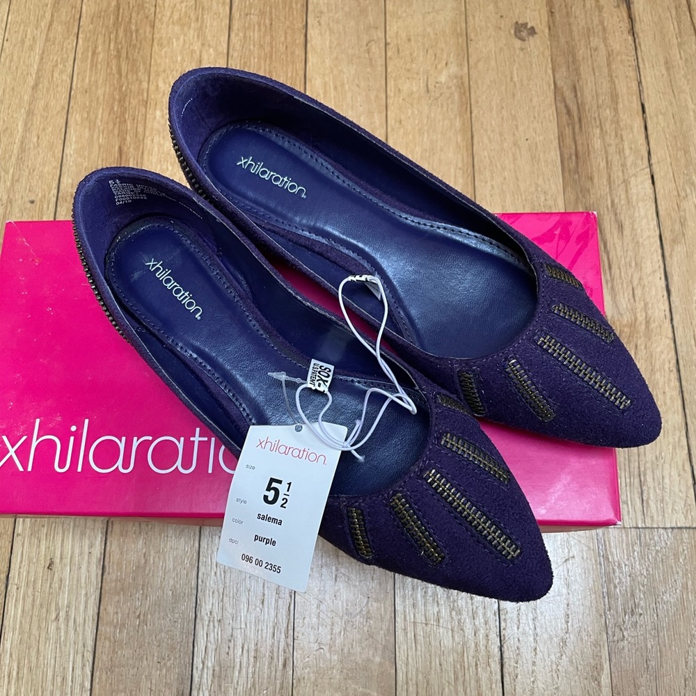 Xhiliration purple flats
